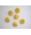 Kunststof knoopglanzend gemeleerd met cirkel Geel 18 mm. 633-S17