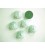Kunststof knoop met krul op steeltje Mintgroen 22 mm. 659-S18