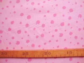 Katoen met stipjes TST  Zachtroze/Roze 9307-11N
