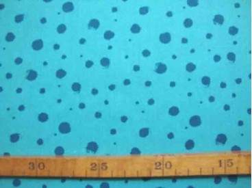 Katoen met stipjes TST Aqua/Petrol 9307-124N