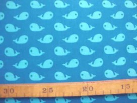 Katoen Walvisjes TST Petrol Aqua 9310-24N