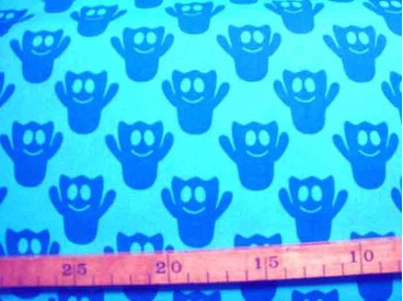 Katoen Spookjes TST Aqua Petrol 9305-124N