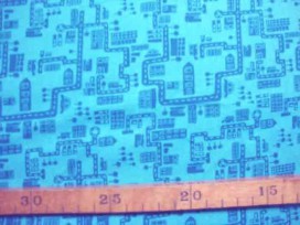 Katoen Straathuisje TST Aqua Petrol 9306-124N