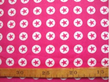 Katoen Nooteboom Cirkel Ster Pink 9302-17N