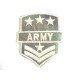 Leger applicatie Army/4 witte sterren groot leger 25