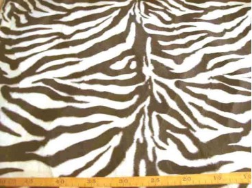 Dierenprint Velboa Zebra Bruin 4511-52N