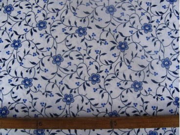 Delftsblauw met drukke takjes  9