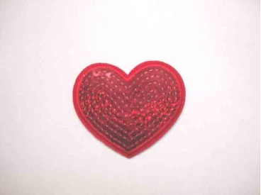 Glitter Hartje Rood GHRO