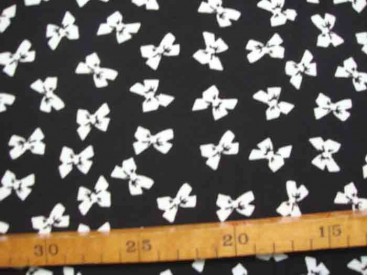 Tricot Oeko-Tex Strikjes Zwart/wit 9503-69N