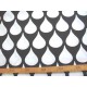 Katoen Zwart/Wit Grote witte druppel 2476-69N