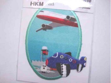 Applicatie Aqua ovaal met vliegtuigen 32474