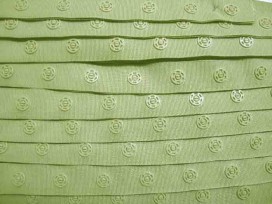 Drukkertjesband Taupe  18mm breed