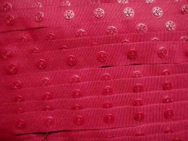 Drukkertjesband Donkerrood  18mm breed