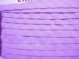 Drukkertjesband Lila  18mm breed