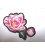 Rozen applicatie Kleine Roos Roze 2 bloemen