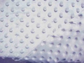 Minky nop fleece lichtgrijs.