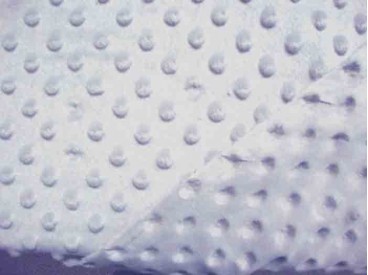 Minky nop fleece lichtgrijs.