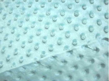 Minky nop fleece oudgroen.