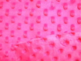 Minky nop fleece pink.
