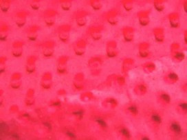 Minky nop fleece helderrood.