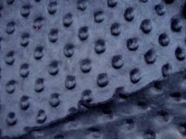 Minky nop fleece donkerblauw.