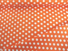 Middelstip katoen Oranje/wit 5576-36N