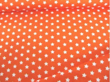 Sterretje katoen Oranje/wit 1266-36N
