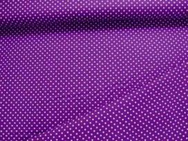 Mini stip katoen Paars/wit 5575-45N