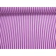 Lengtestreep katoen Donkerpaars/wit 5574-45N