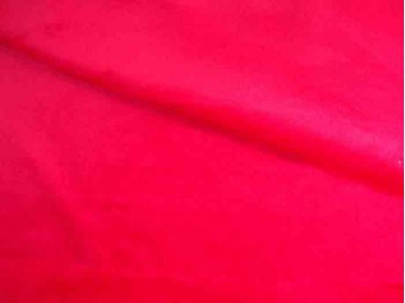 Minky fleece effen helderrood.