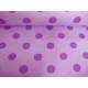 Joggingstof, sweatstof Grote stip Pastel Lila 8653-42N