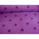Joggingstof, sweatstof Ster Paars 8651-45N