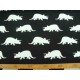 Tricot Oeko-Tex Dinosaurus Zwart/wit 9828-69N