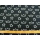 Tricot Oeko-Tex Kroontjes /ster Zwart/wit 9806-69N