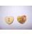 Houten knoop gekleurd Hartje 1