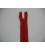 Deelbare fijne rits rood 35 cm.