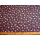 Jeans stof Zwart met aardbei en stip 3815-20