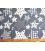 Stermotief katoen Donkergrijs/wit 5649-68N