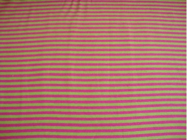 Tricot Ton sur ton Streepjes Lime/pink 3993-23N
