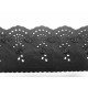 Katoen kant Zwart 100 mm