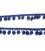Sierband met pompom bolletjes Donkerblauw